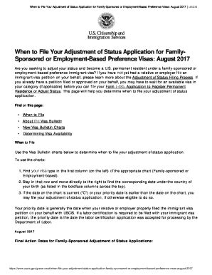 When to File Your Adjustment of Status Application for .
